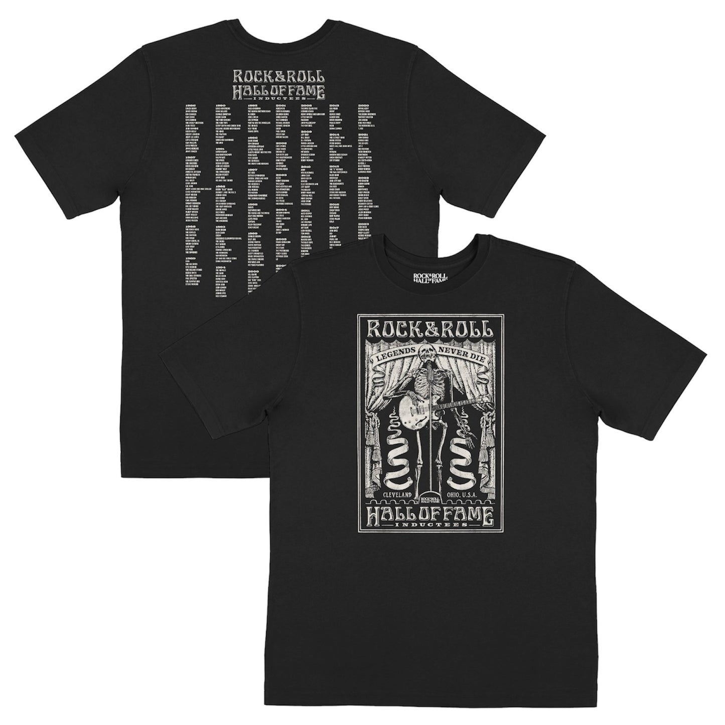 ROCK HALL 2024 - LEGENDS NEVER DIE ENCYCLOPEDIA T-SHIRT