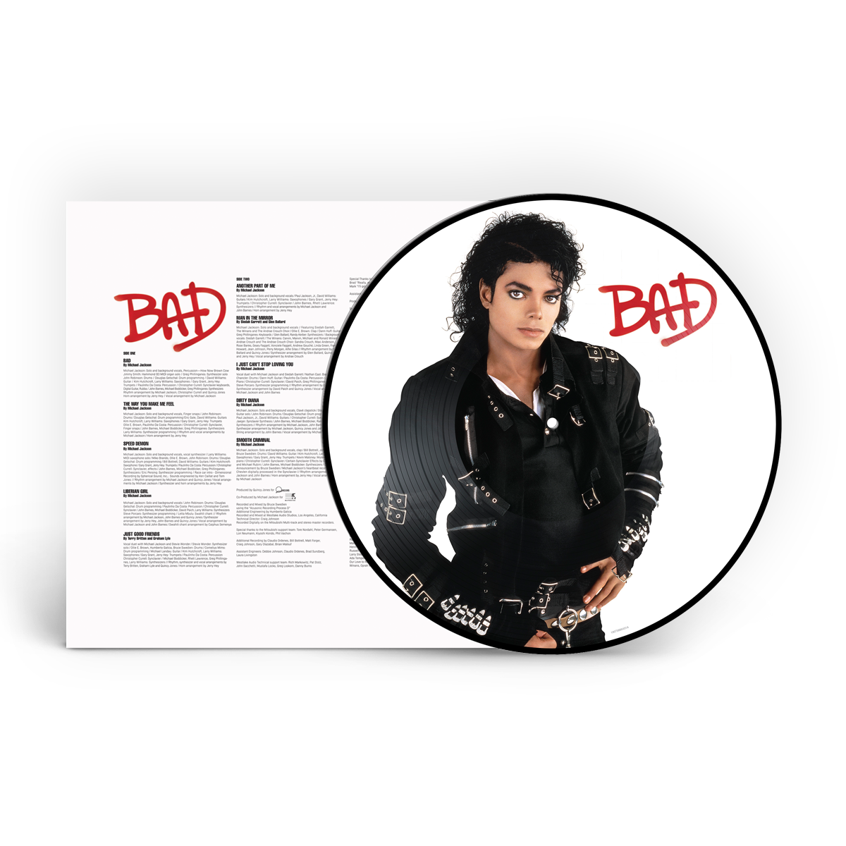 MICHAEL JACKSON - BAD - LIMITED EDITION - PICTURE DISC - VINYL LP