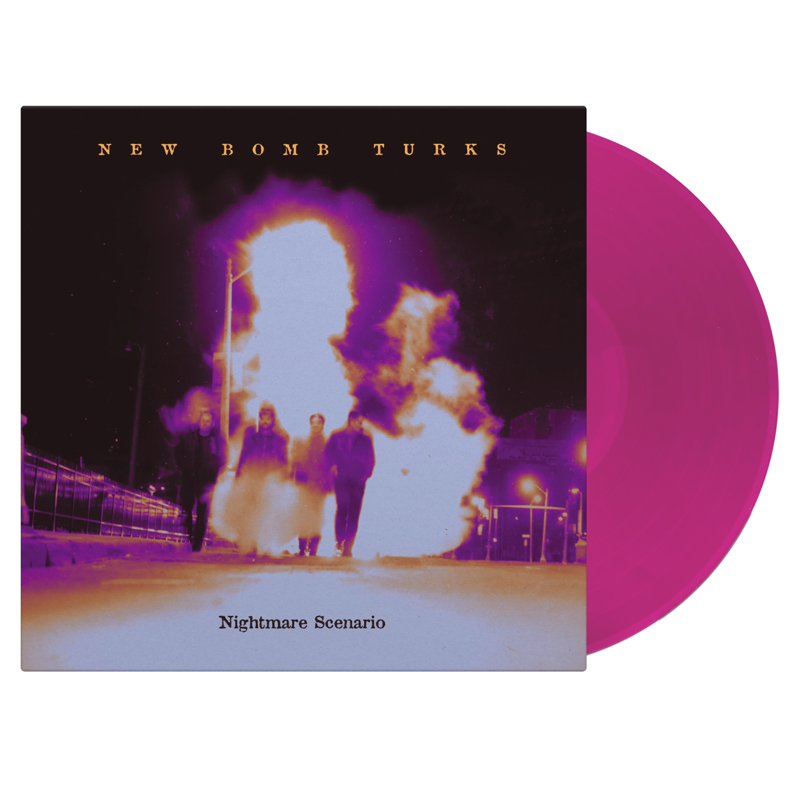 THE NEW BOMB TURKS レコード NEW BOMB TURKS - NIGHTMARE SCENARIO - TRANSLUCENT VIOLET - VINYL