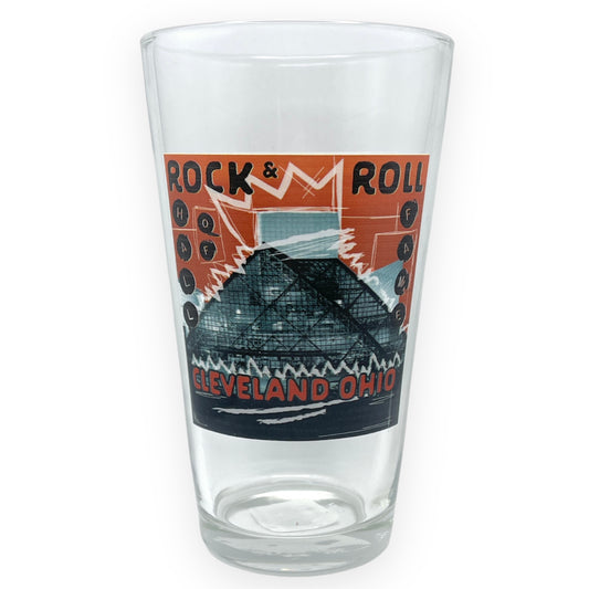 ROCK HALL CROWN OF CLEVELAND PINT GLASS