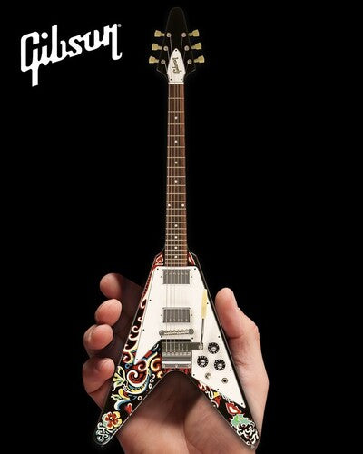 JIMI HENDRIX - GIBSON PSYCHEDELIC FLYING V - MINI GUITAR