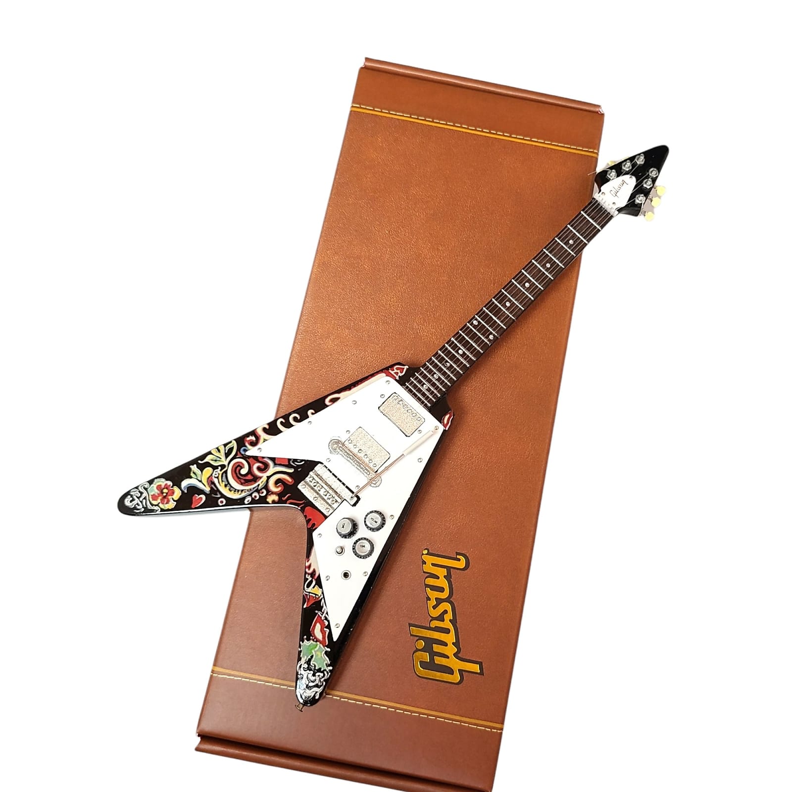 JIMI HENDRIX - GIBSON PSYCHEDELIC FLYING V - MINI GUITAR