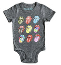 THE ROLLING STONES - COLORFUL TONGUES BABY ROMPER