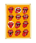 THE ROLLING STONES x OXFORD PENNANT - LIPS CAMP FLAG