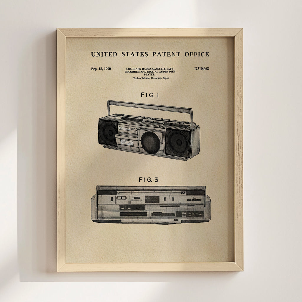 TIMELESS PATENTS - BOOMBOX PRINT