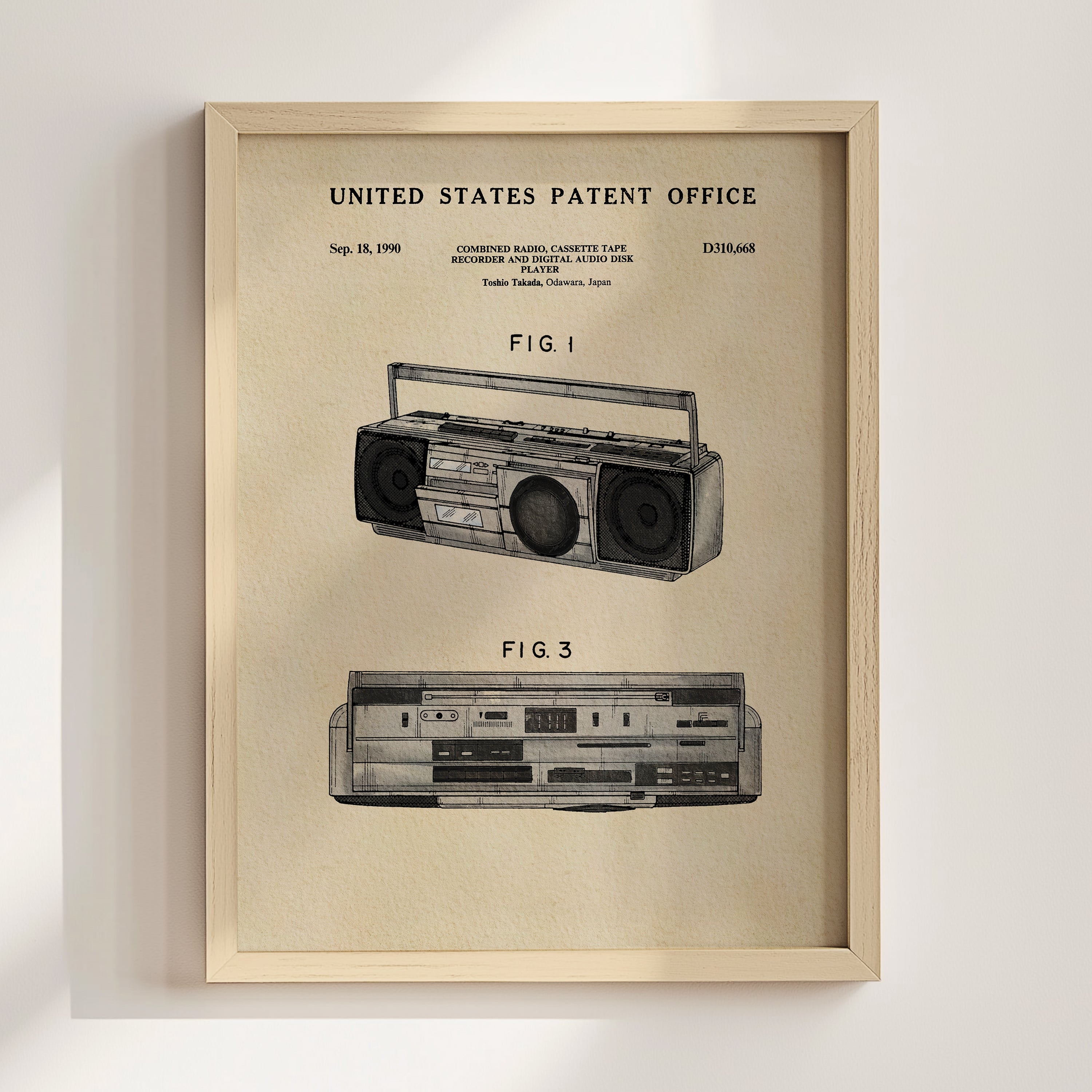 TIMELESS PATENTS - BOOMBOX PRINT