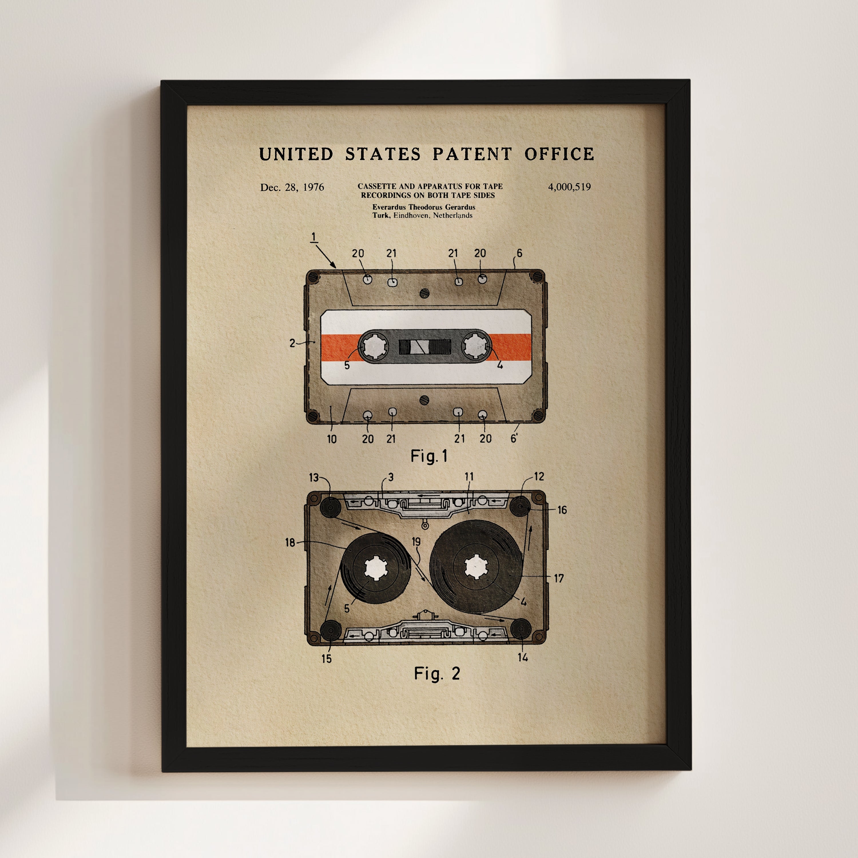 TIMELESS PATENTS - CASSETTE TAPE PRINT