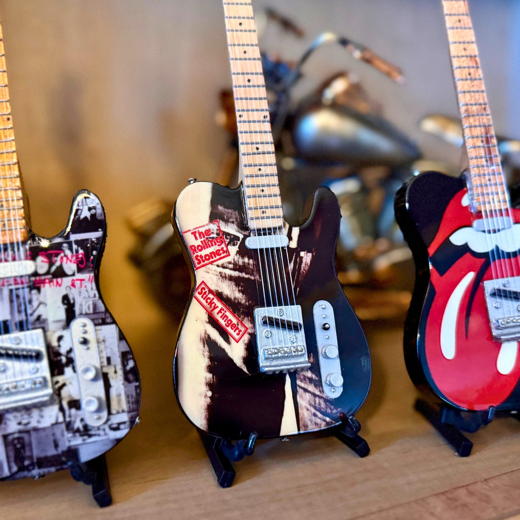 THE ROLLING STONES - STICKY FINGERS - MINI GUITAR
