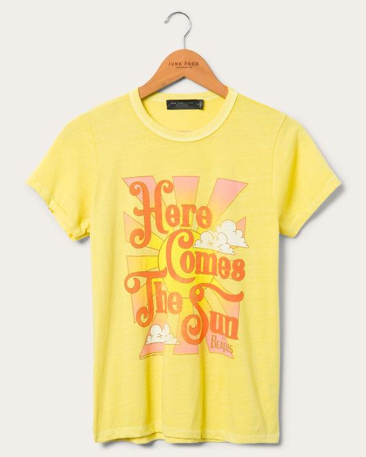THE BEATLES - HERE COMES THE SUN FITTED T-SHIRT