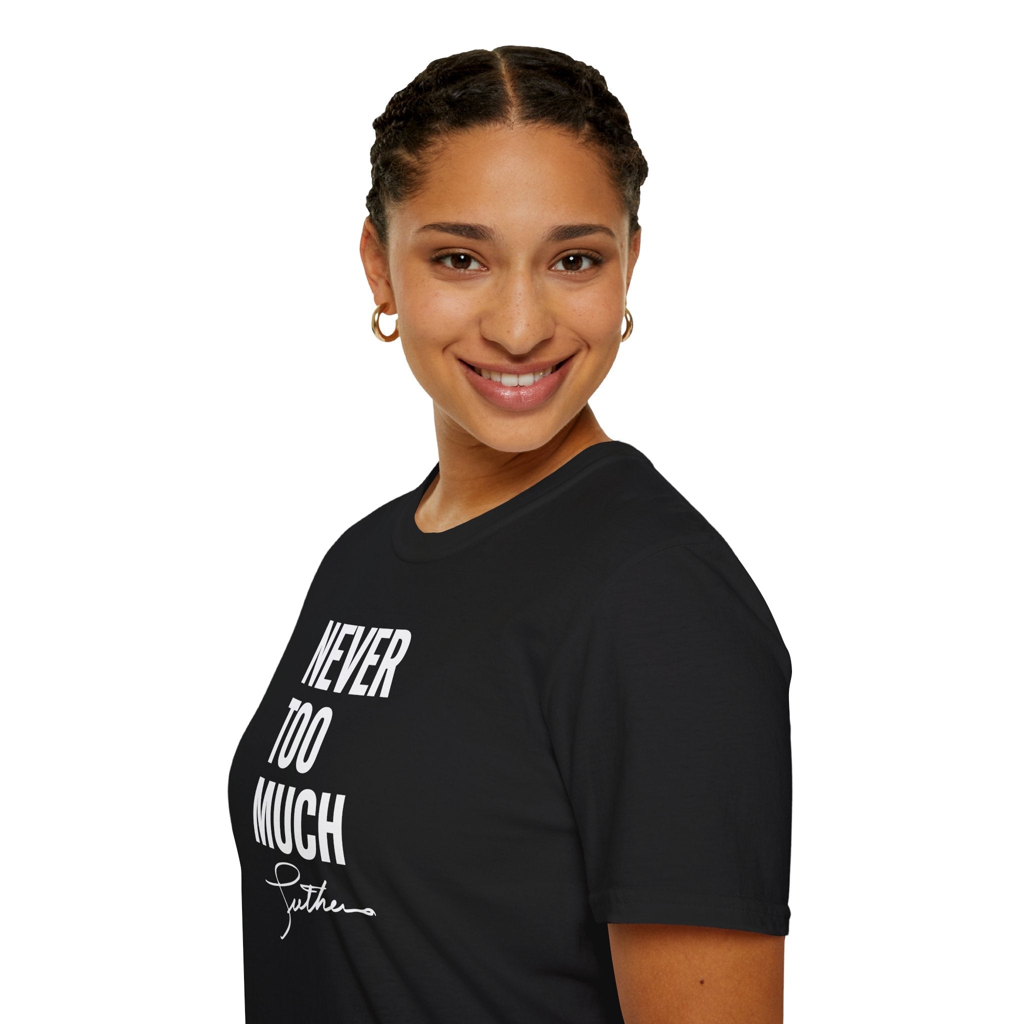 LUTHER VANDROSS - NEVER TOO MUCH UNISEX TEE