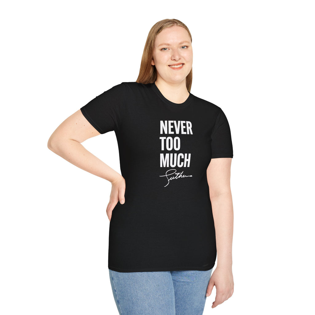 LUTHER VANDROSS - NEVER TOO MUCH UNISEX TEE