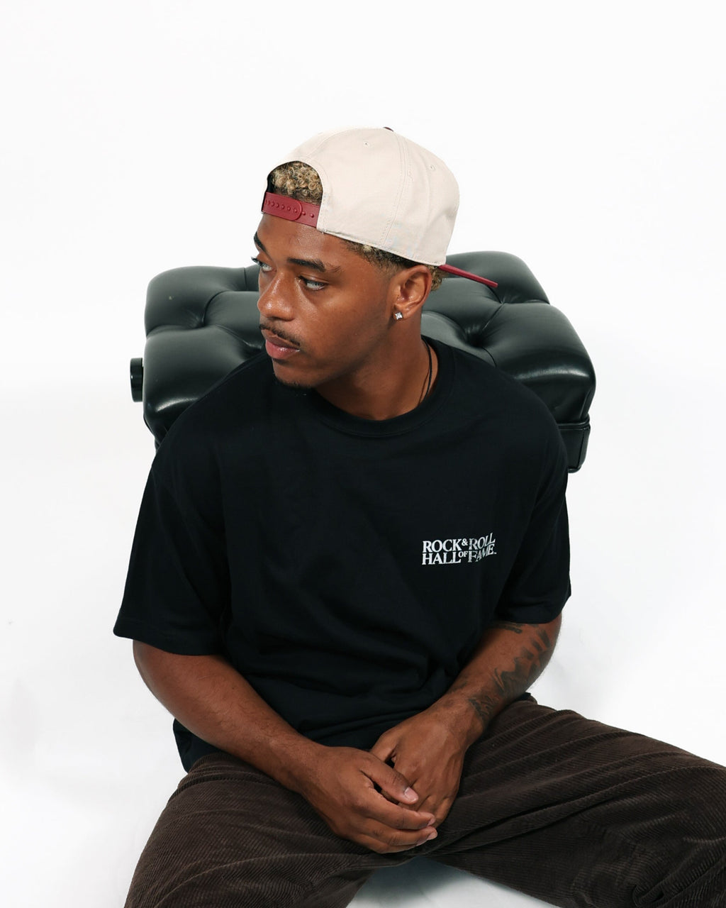 ROCK HALL MAROON TWO TONE SUPPORT LIVE MUSIC HAT