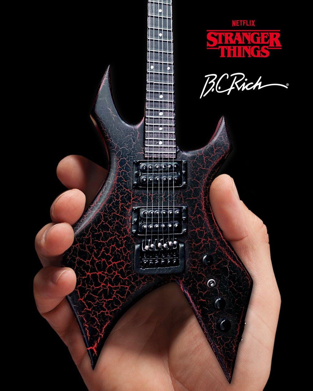 STRANGER THINGS® - EDDIE'S GUITAR B.C. RICH® NJ WARLOCK® - MINI GUITAR