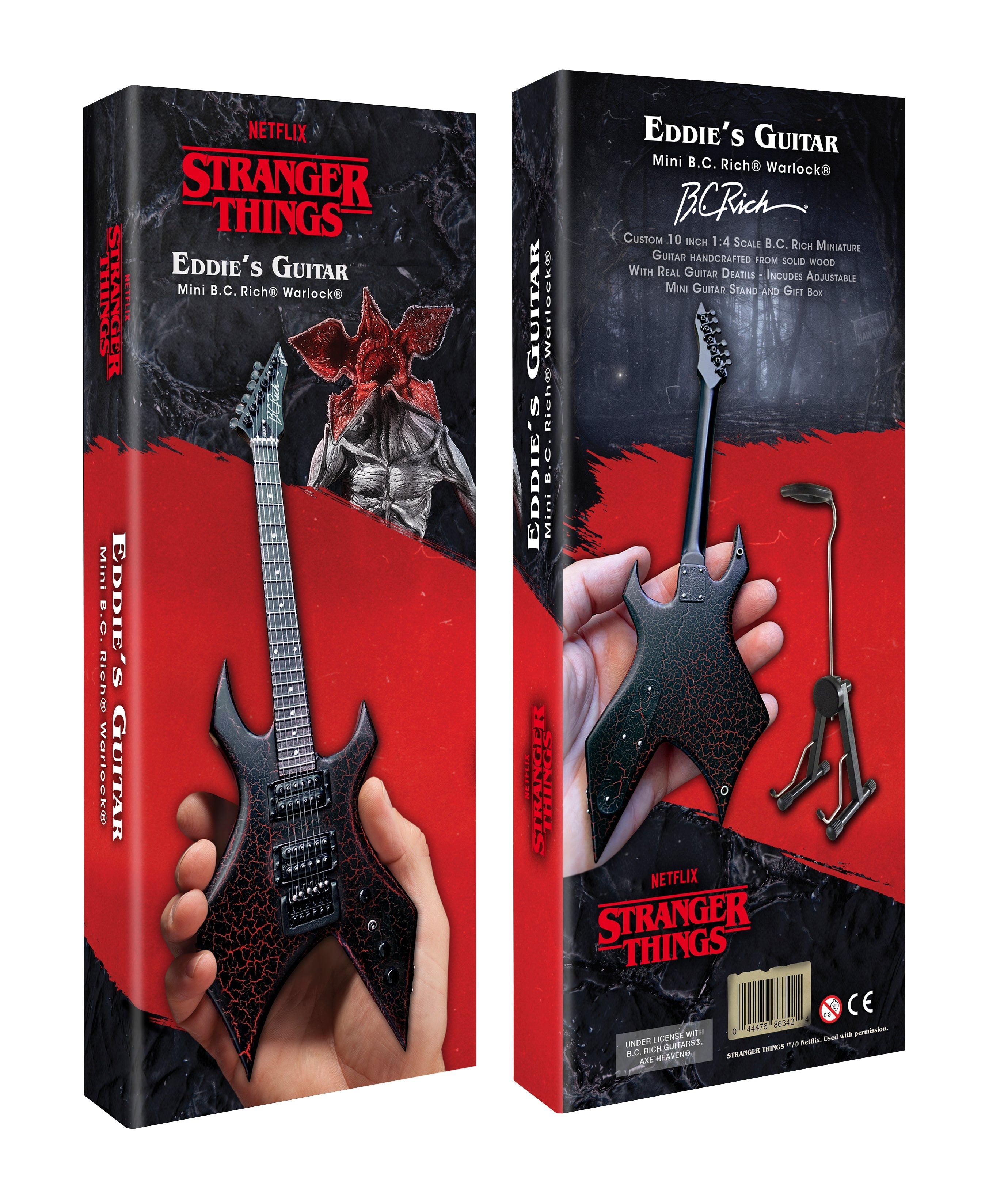 STRANGER THINGS® - EDDIE'S GUITAR B.C. RICH® NJ WARLOCK® - MINI GUITAR