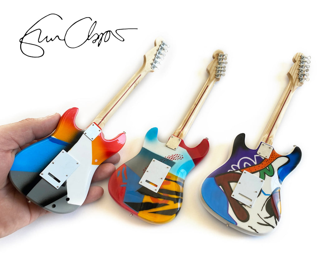 ERIC CLAPTON - CRASH SET OF 3 - MINI GUITAR