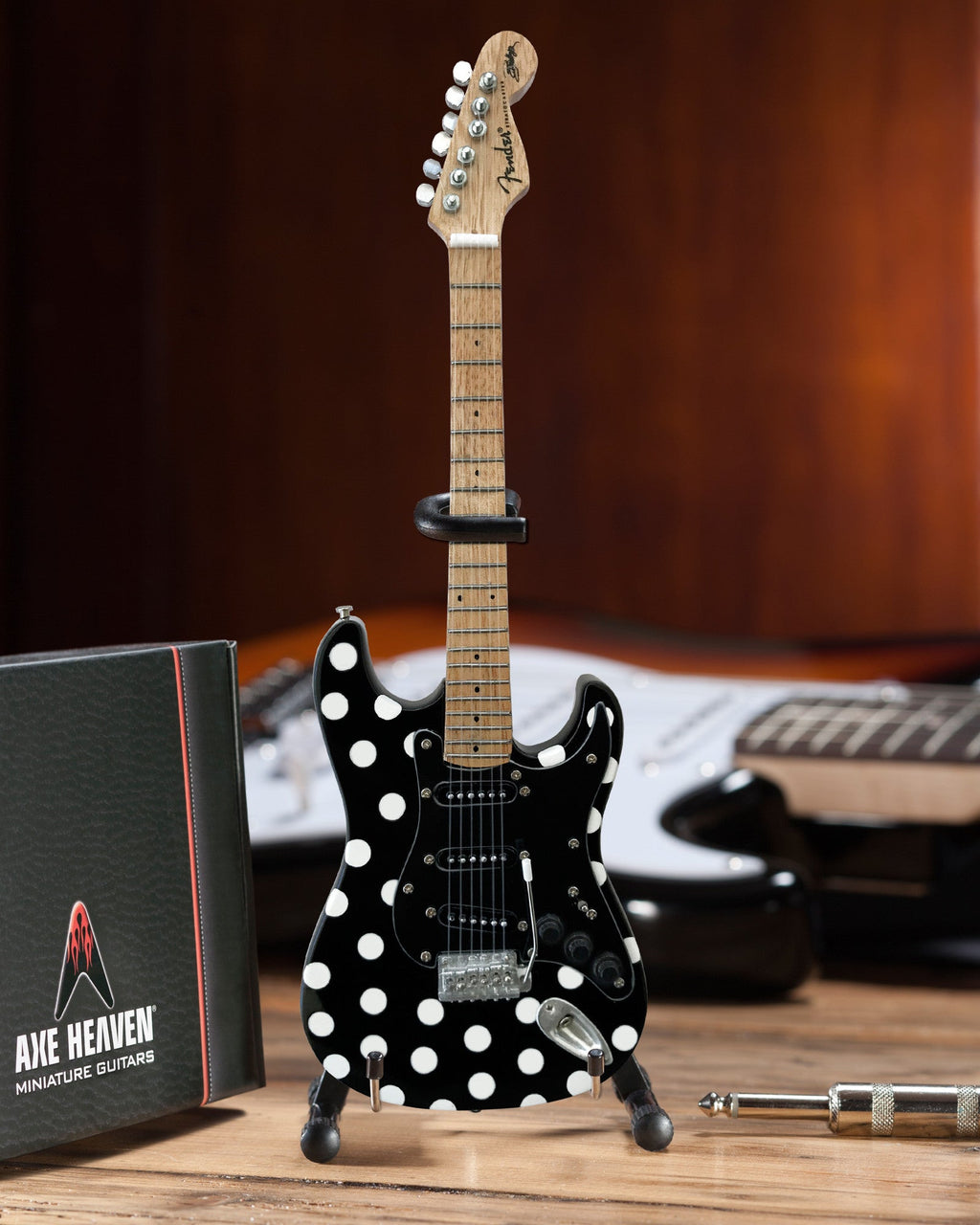 BUDDY GUY - FENDER™ STRAT™ ACABADO DE LUNARES - MINI GUITARRA
