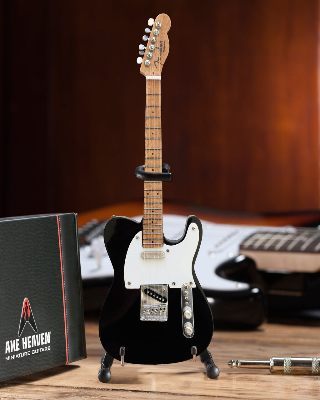 FENDER™ - TELECASTER™ LICENSED BLACK - MINI GUITAR