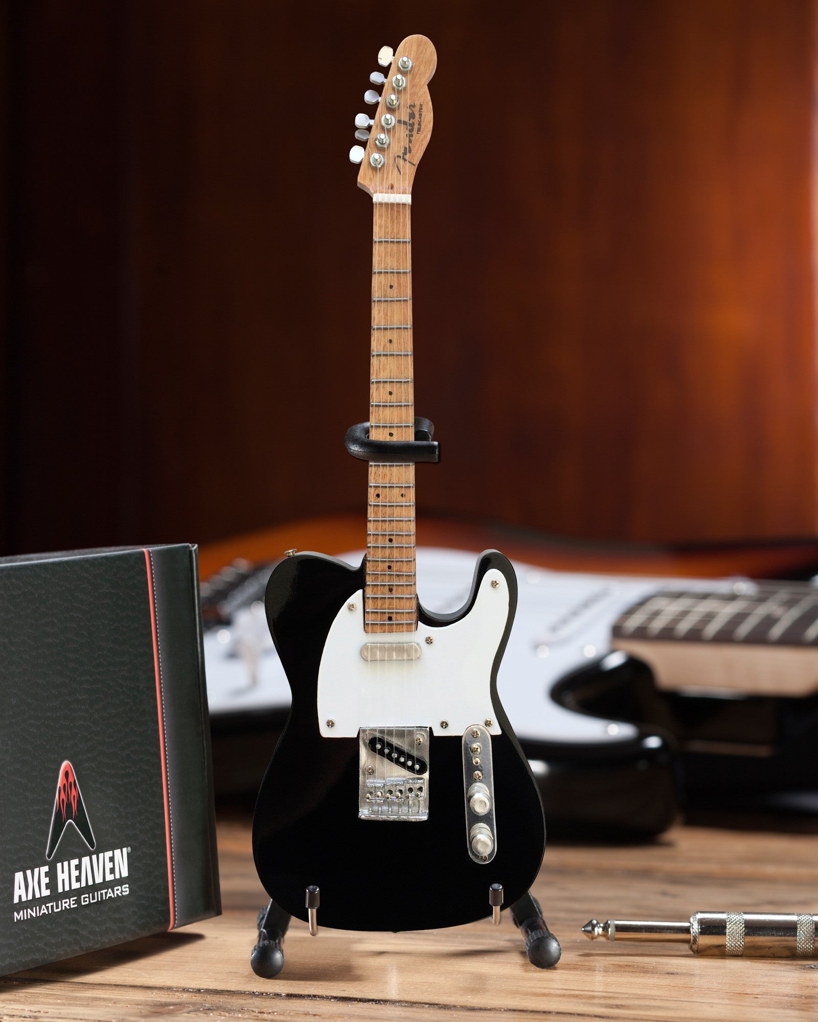 FENDER™ - TELECASTER™ LICENSED BLACK - MINI GUITAR