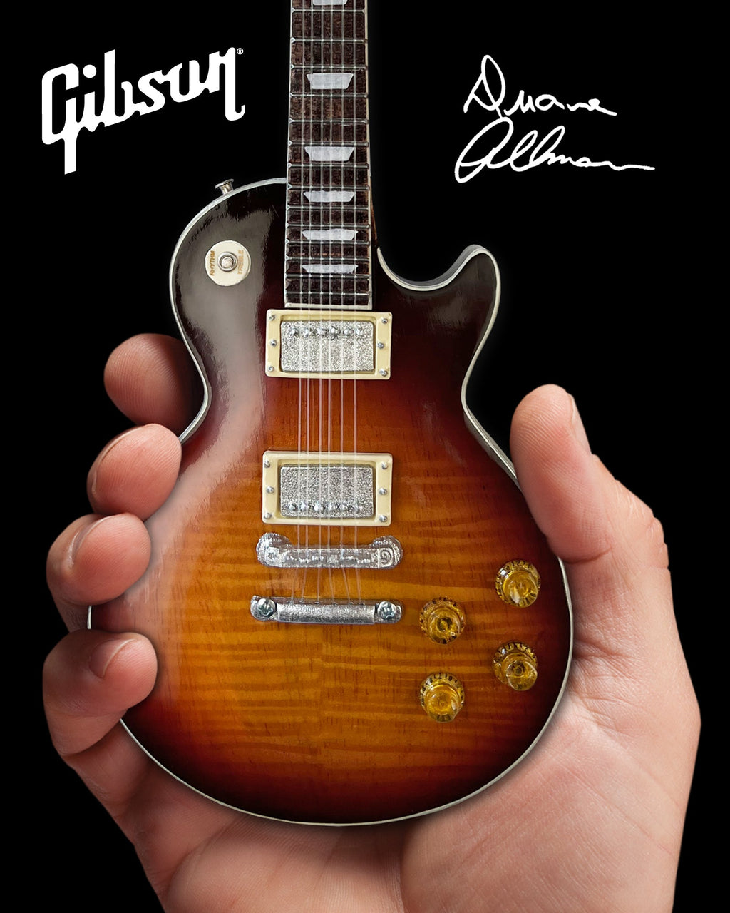 duane allman tobacco burst Allman's Three Beloved Les Pauls Are Reunited Onstage for the Brothers' Final Stand style replica is designed for standout displayideal for collectors NOTE