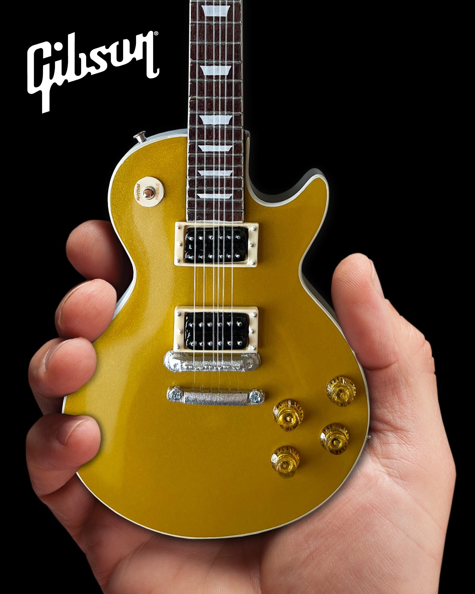 SLASH - GIBSON LES PAUL STANDARD "VICTORIA" GOLDTOP - MINI GUITARRA