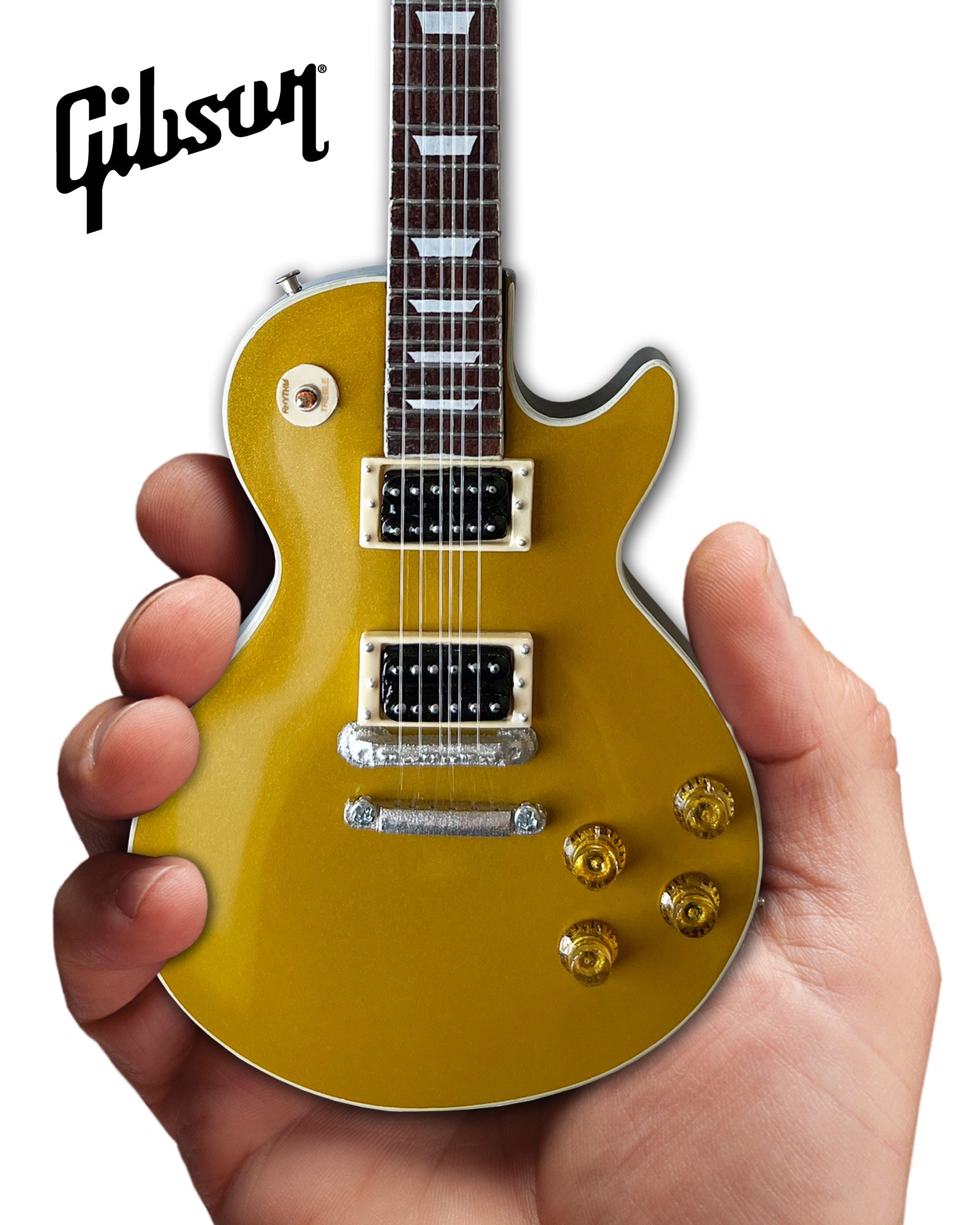 SLASH - GIBSON LES PAUL STANDARD "VICTORIA" GOLDTOP - MINI GUITARRA