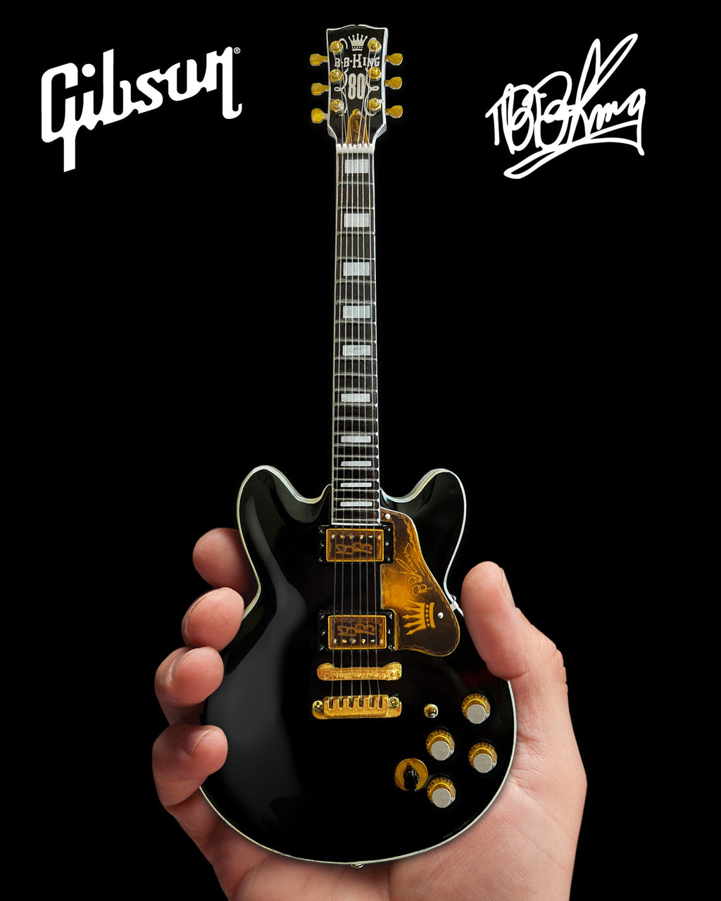 BB KING - GIBSON ES-345 80º CUMPLEAÑOS LUCILLE - MINI GUITARRA