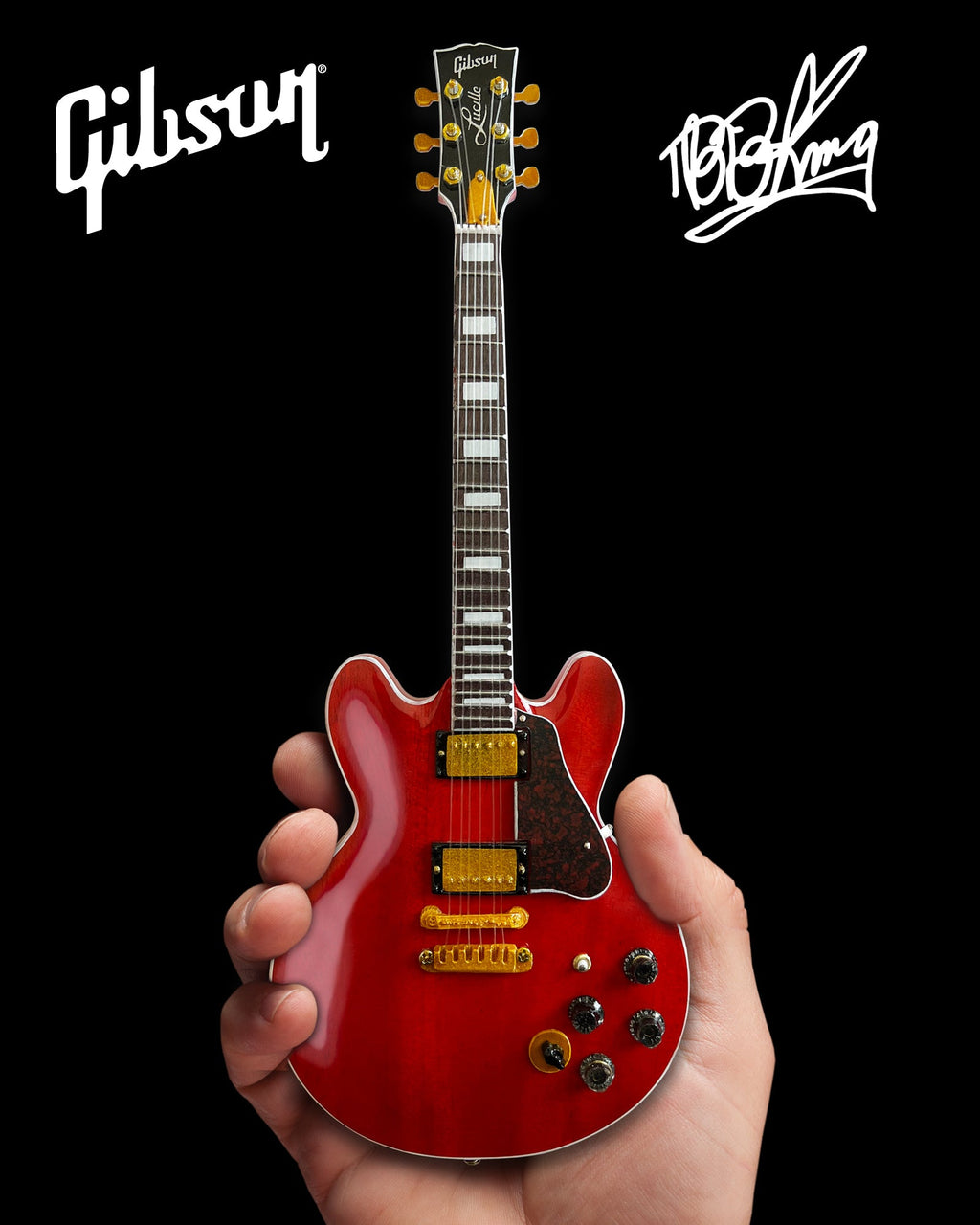BB KING - LUCILLE CHERRY GIBSON - MINI GUITAR