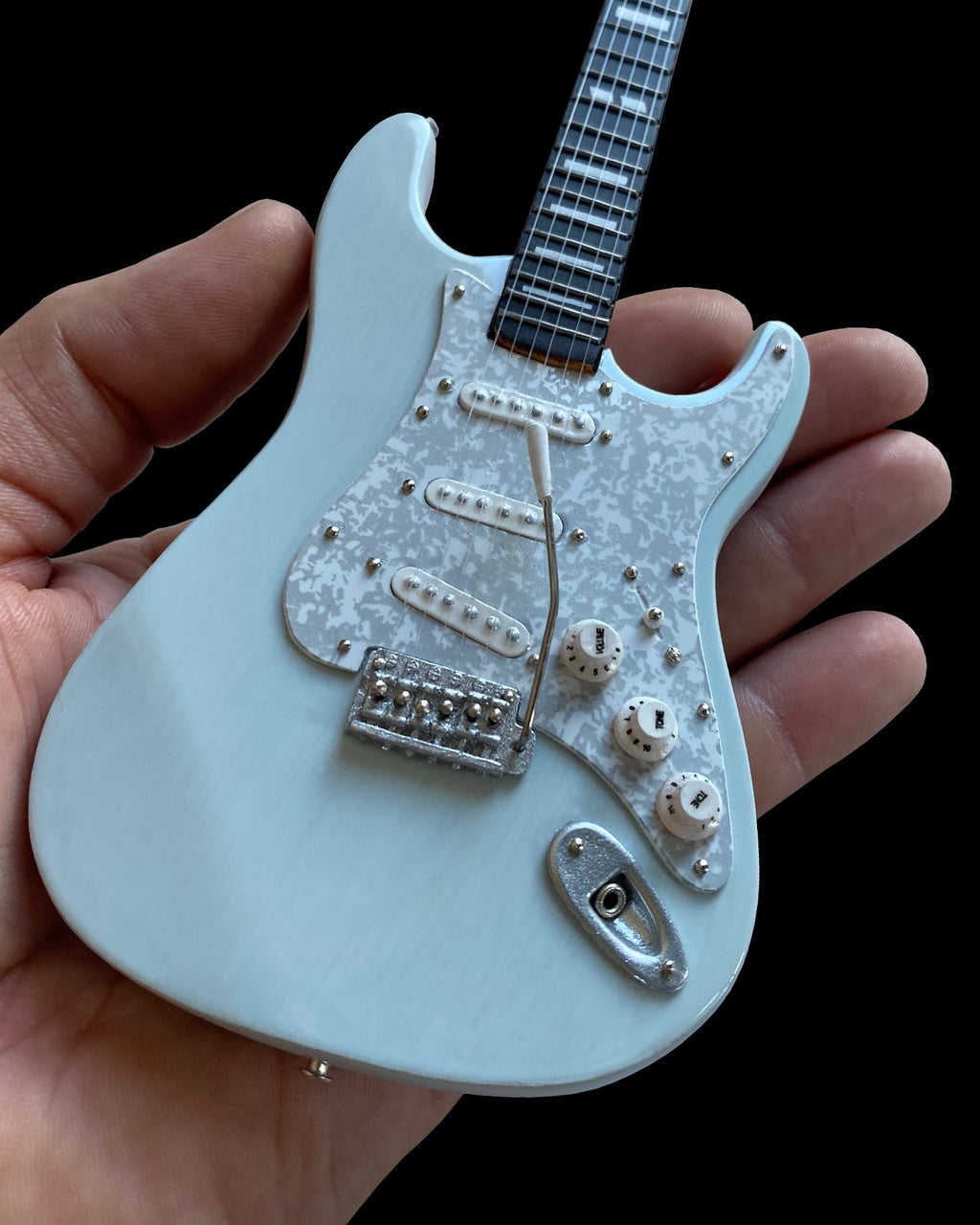 KENNY WAYNE SHEPHERD - FENDER™ STRAT™ TRANSPARENT FADED SONIC BLUE - MINI GUITAR