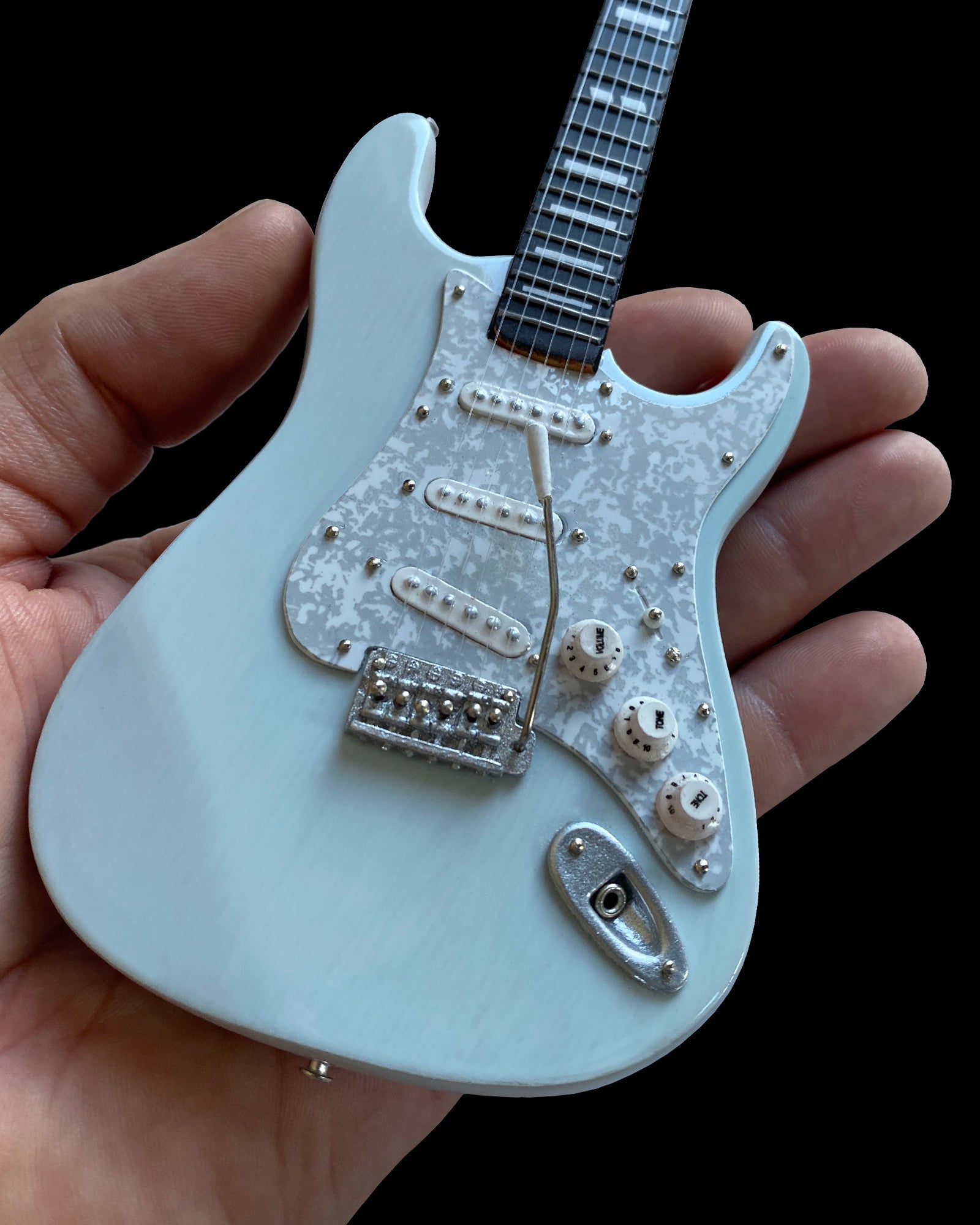 KENNY WAYNE SHEPHERD - FENDER™ STRAT™ TRANSPARENT FADED SONIC BLUE - MINI GUITAR