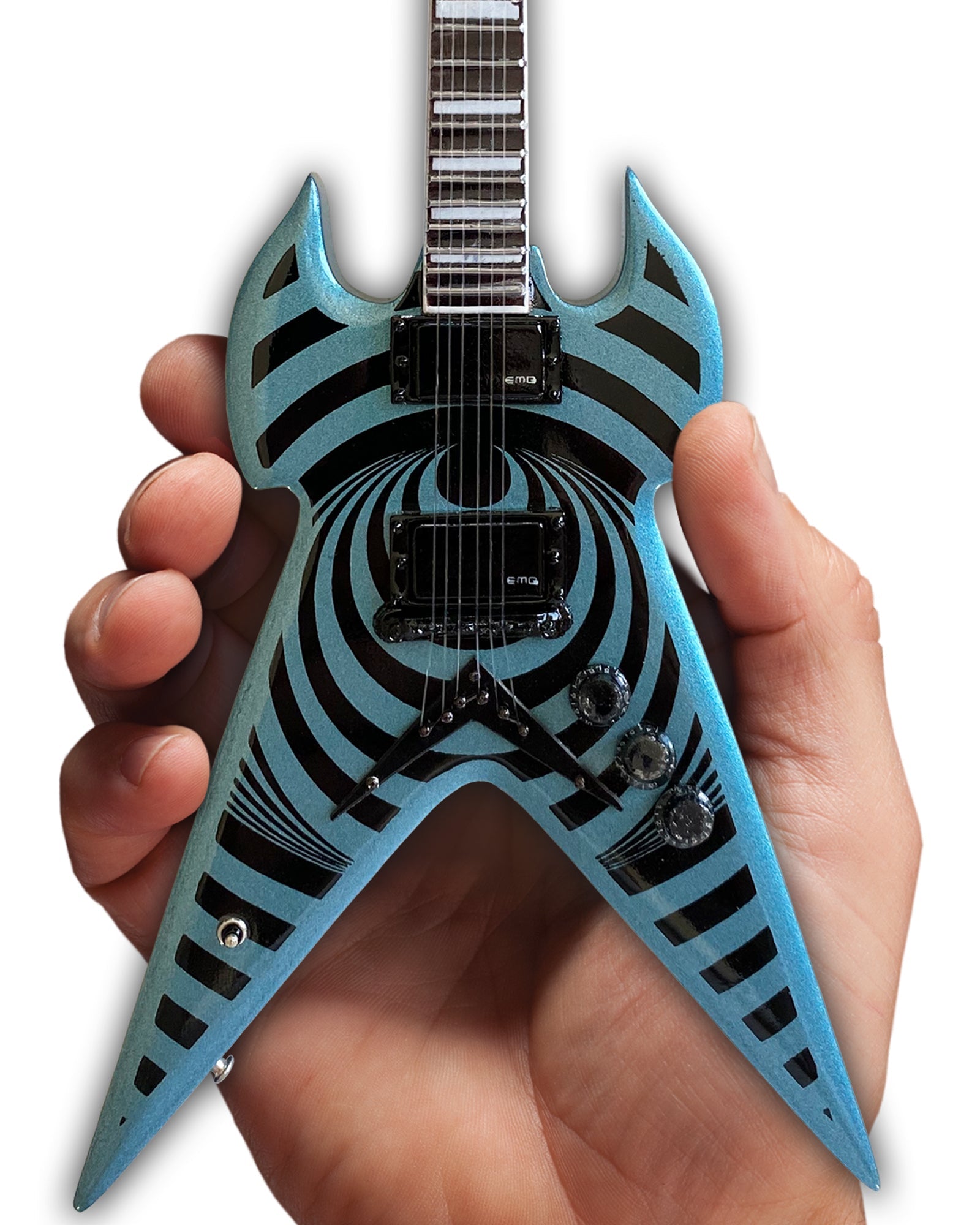 ZAKK WYLDE - WARHAMMER PELHAM BLUE VERTIGO MINI GUITAR