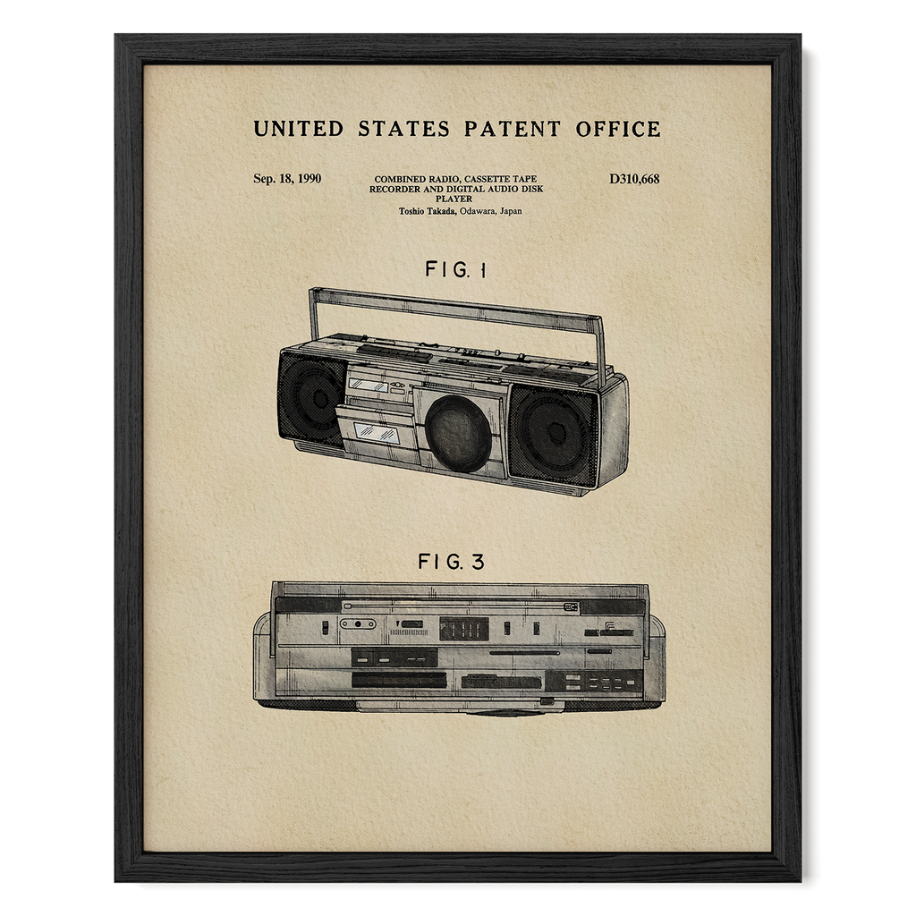 TIMELESS PATENTS - BOOMBOX PRINT