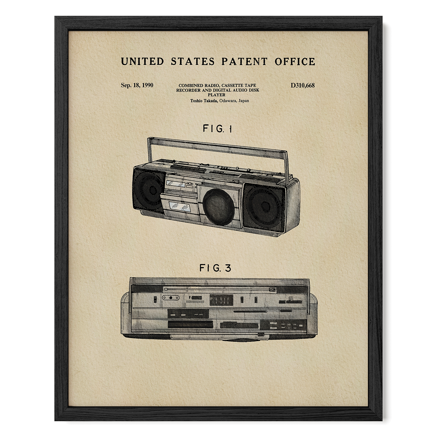 TIMELESS PATENTS - BOOMBOX PRINT