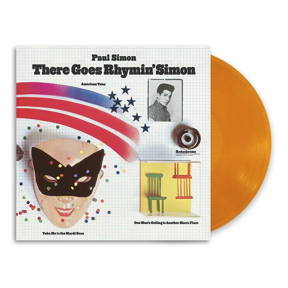 PAUL SIMON - THERE GOES RHYMIN' SIMON - OPAQUE ORANGE COLOR - VINYL LP
