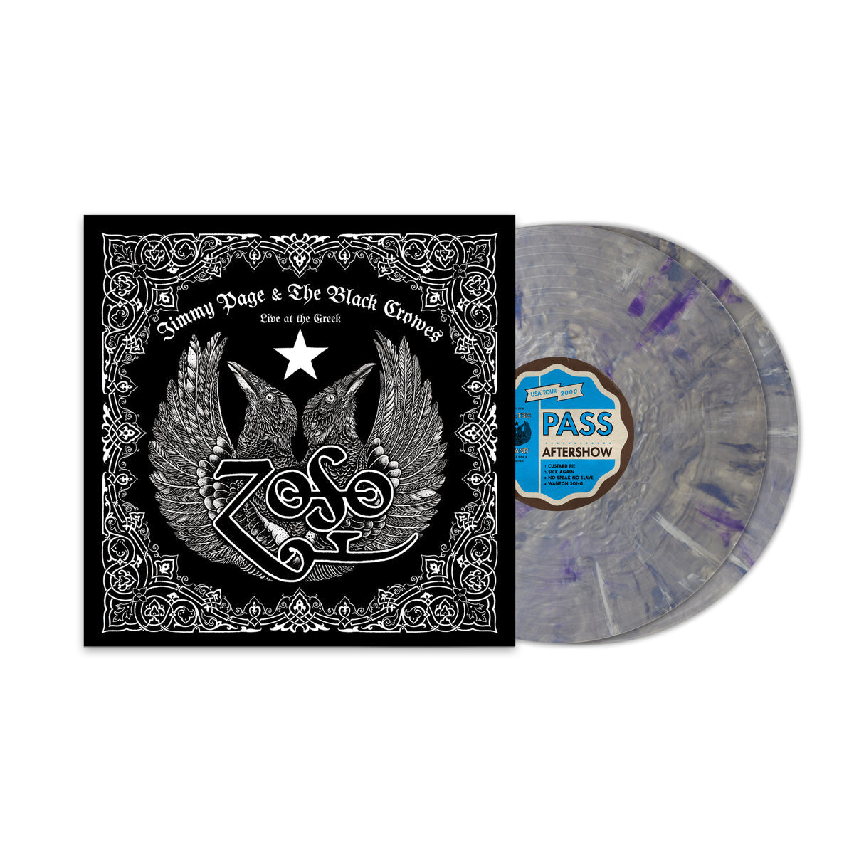JIMMY PAGE &amp; THE BLACK CROWES - EN DIRECTO EN THE GREEK - DECEPTICON COLOR - 2 LP DE VINILO