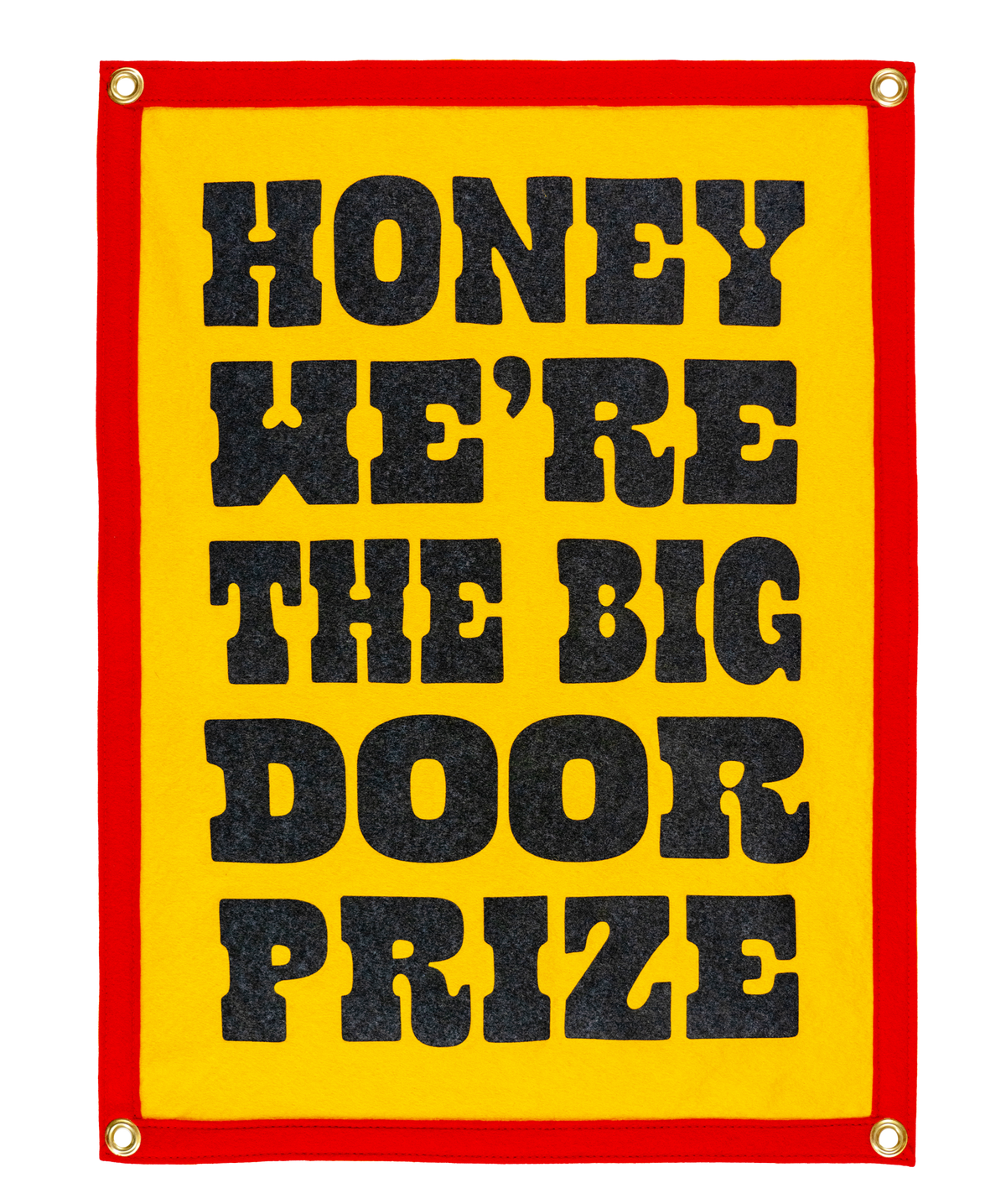 JOHN PRINE x OXFORD PENNANT - WE'RE THE BIG DOOR PRIZE CAMP FLAG