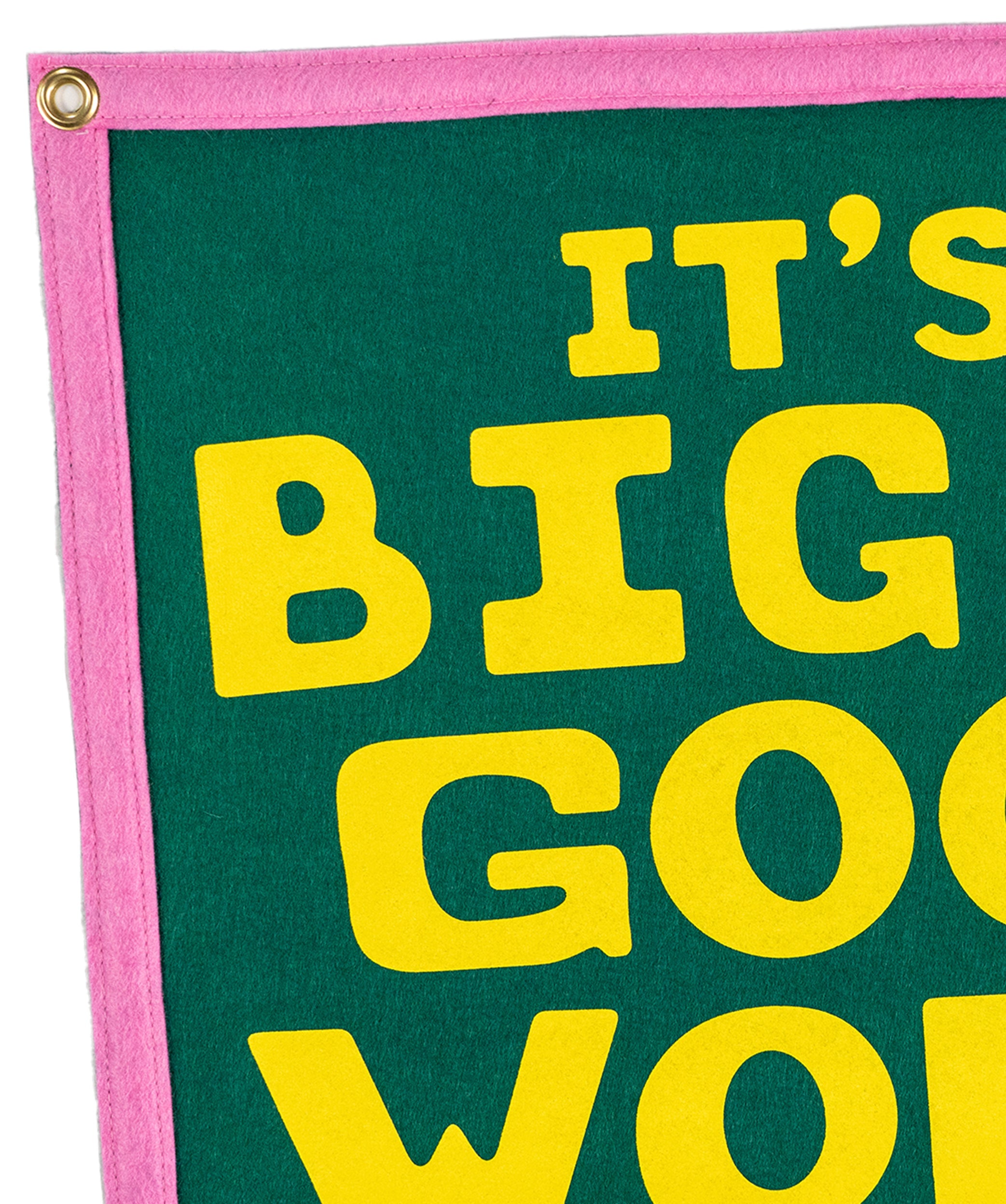 JOHN PRINE x OXFORD PENNANT - IT'S A BIG OLD GOOFY WORLD CAMP FLAG