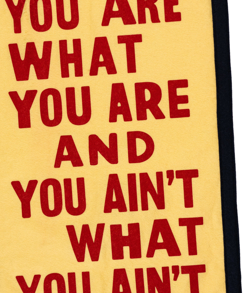 JOHN PRINE x OXFORD PENNANT - YOU ARE WHAT YOU ARE CAMP FLAG