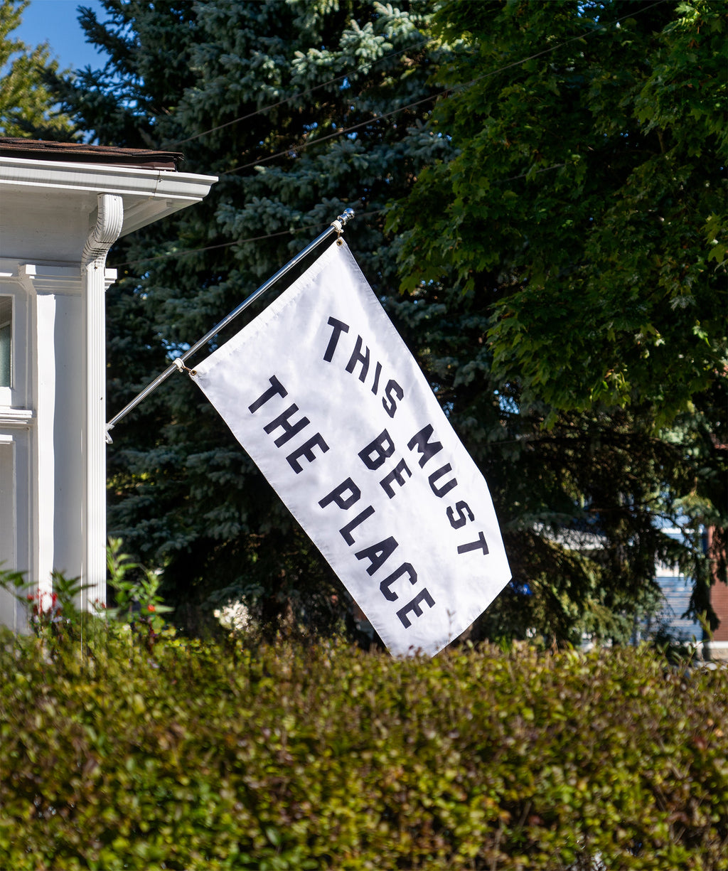 OXFORD PENNANT - THIS MUST BE THE PLACE OUTDOOR FLAG