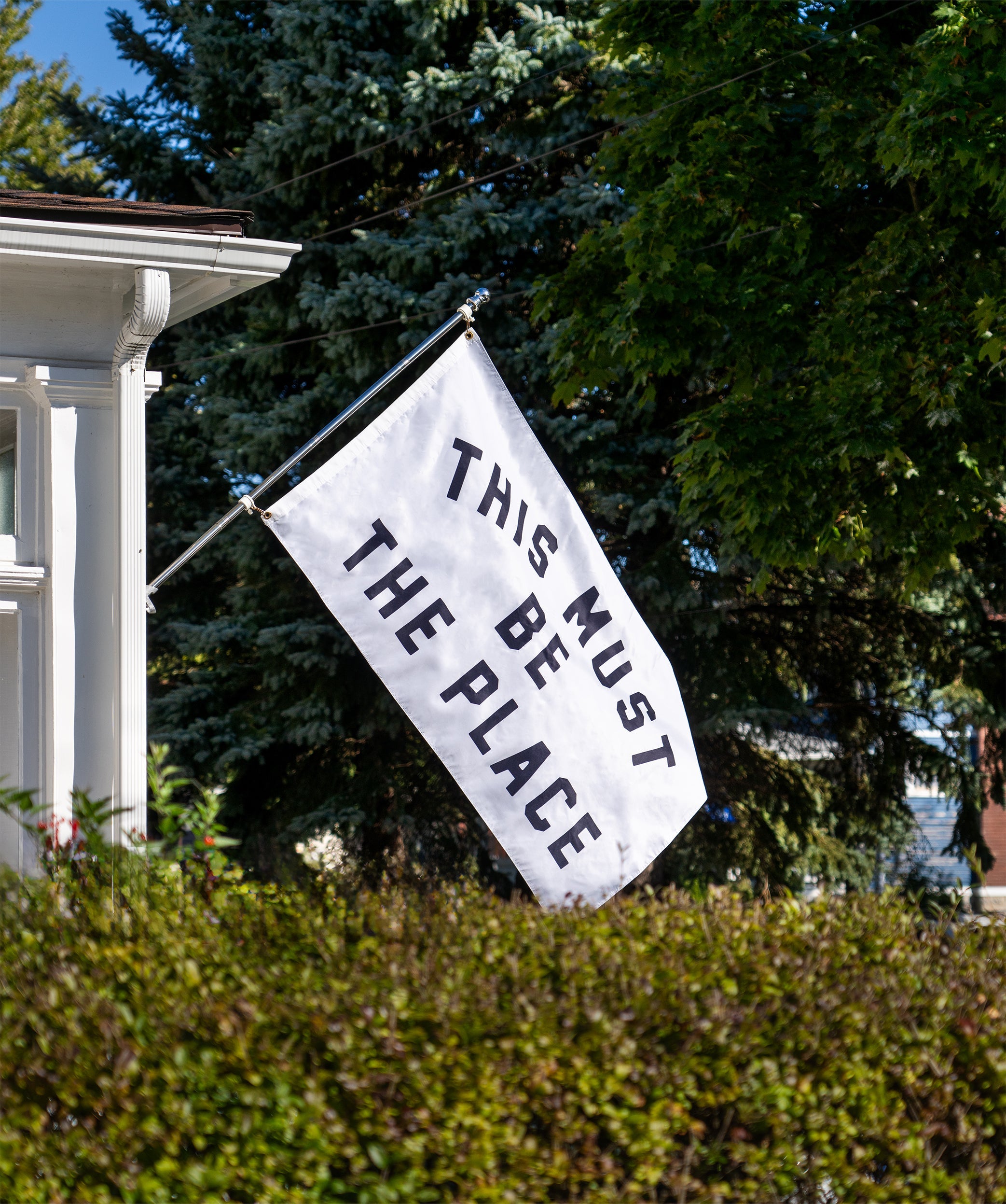 OXFORD PENNANT - THIS MUST BE THE PLACE OUTDOOR FLAG