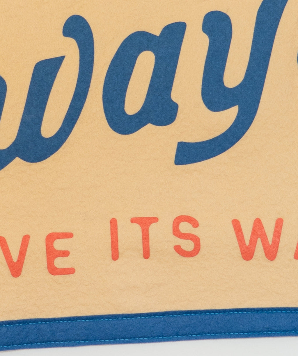 JOHN PRINE x OXFORD PENNANT - TRUE LOVE WILL ALWAYS HAVE ITS WAY CAMP FLAG