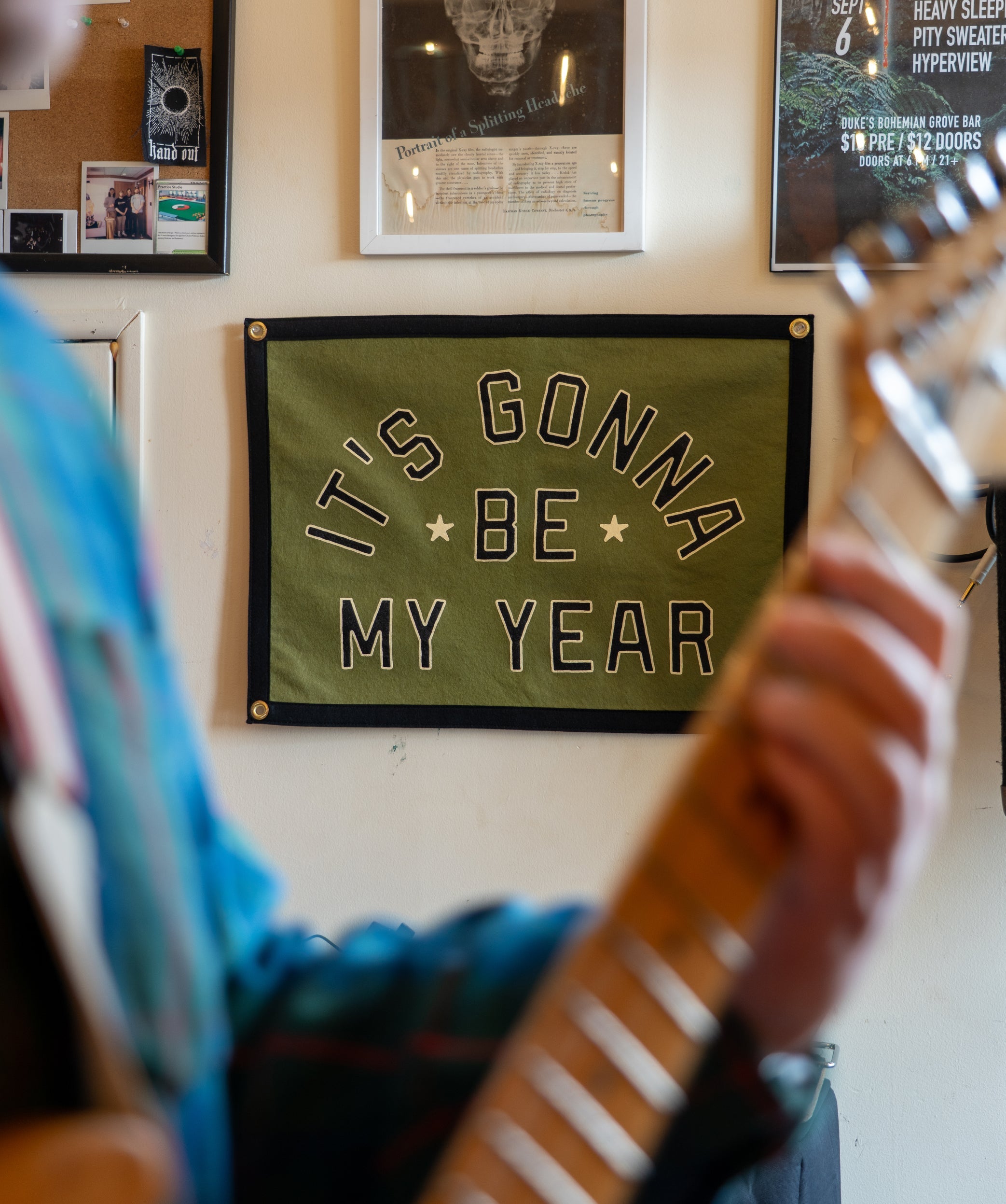 ALL TIME LOW x OXFORD PENNANT - IT'S GONNA BE MY YEAR CAMP FLAG