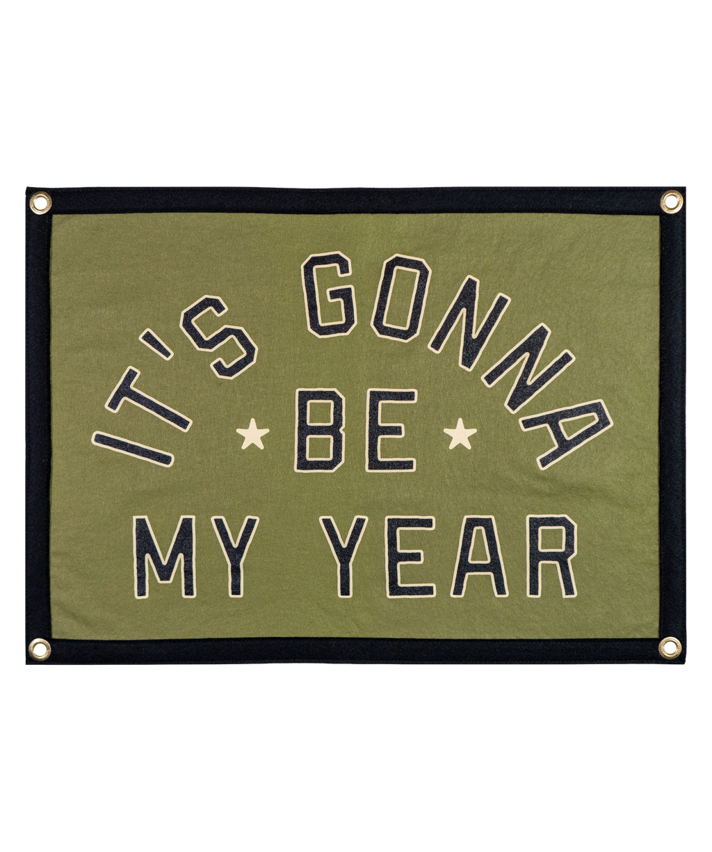 ALL TIME LOW x OXFORD PENNANT - IT'S GONNA BE MY YEAR CAMP FLAG