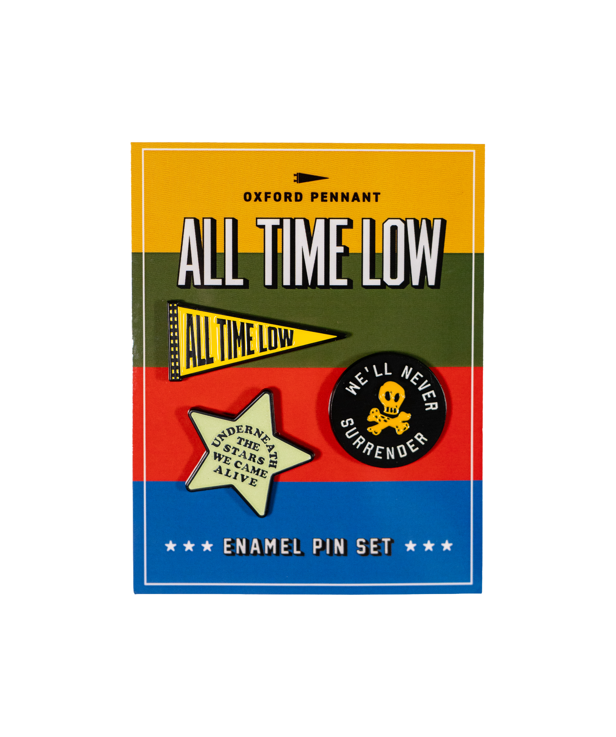 ALL TIME LOW x OXFORD PENNANT - ENAMEL PIN SET