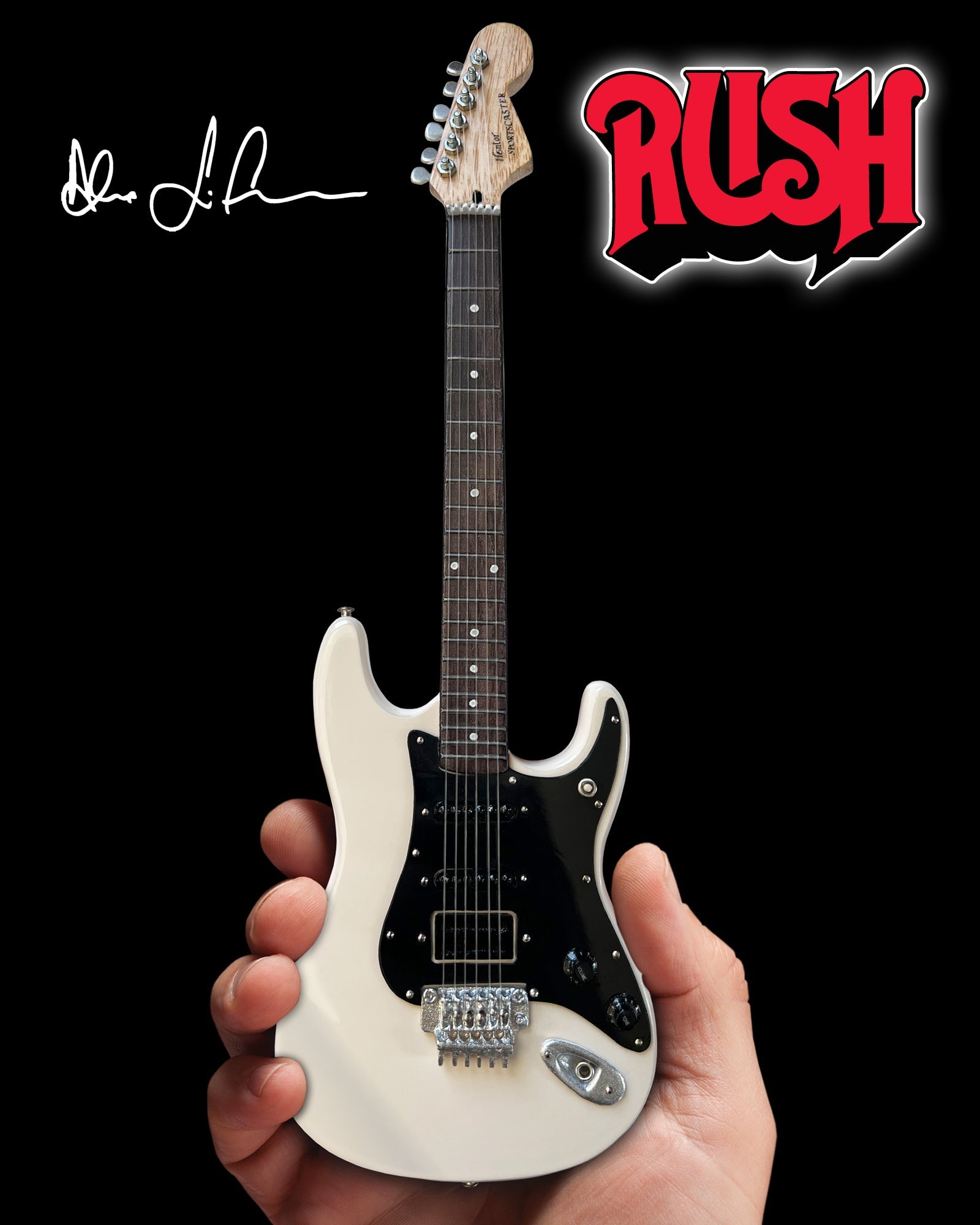 RUSH - ALEX LIFESON - HENTOR SPORTSCASTER - MINI GUITAR