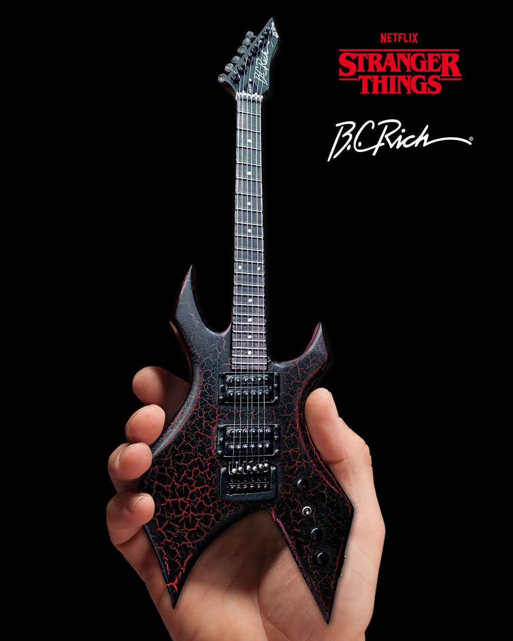 STRANGER THINGS® - EDDIE'S GUITAR B.C. RICH® NJ WARLOCK® - MINI GUITAR