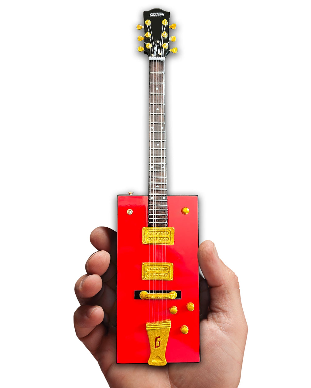 BO DIDDLEY - SIGNATURE FIREBIRD RED GRETSCH G6138 BOX - MINI GUITAR