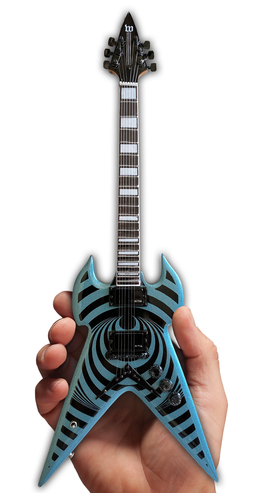 ZAKK WYLDE - WARHAMMER PELHAM BLUE VERTIGO MINI GUITAR