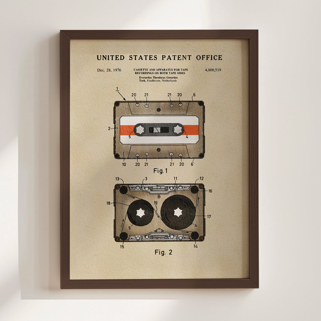 TIMELESS PATENTS - CASSETTE TAPE PRINT