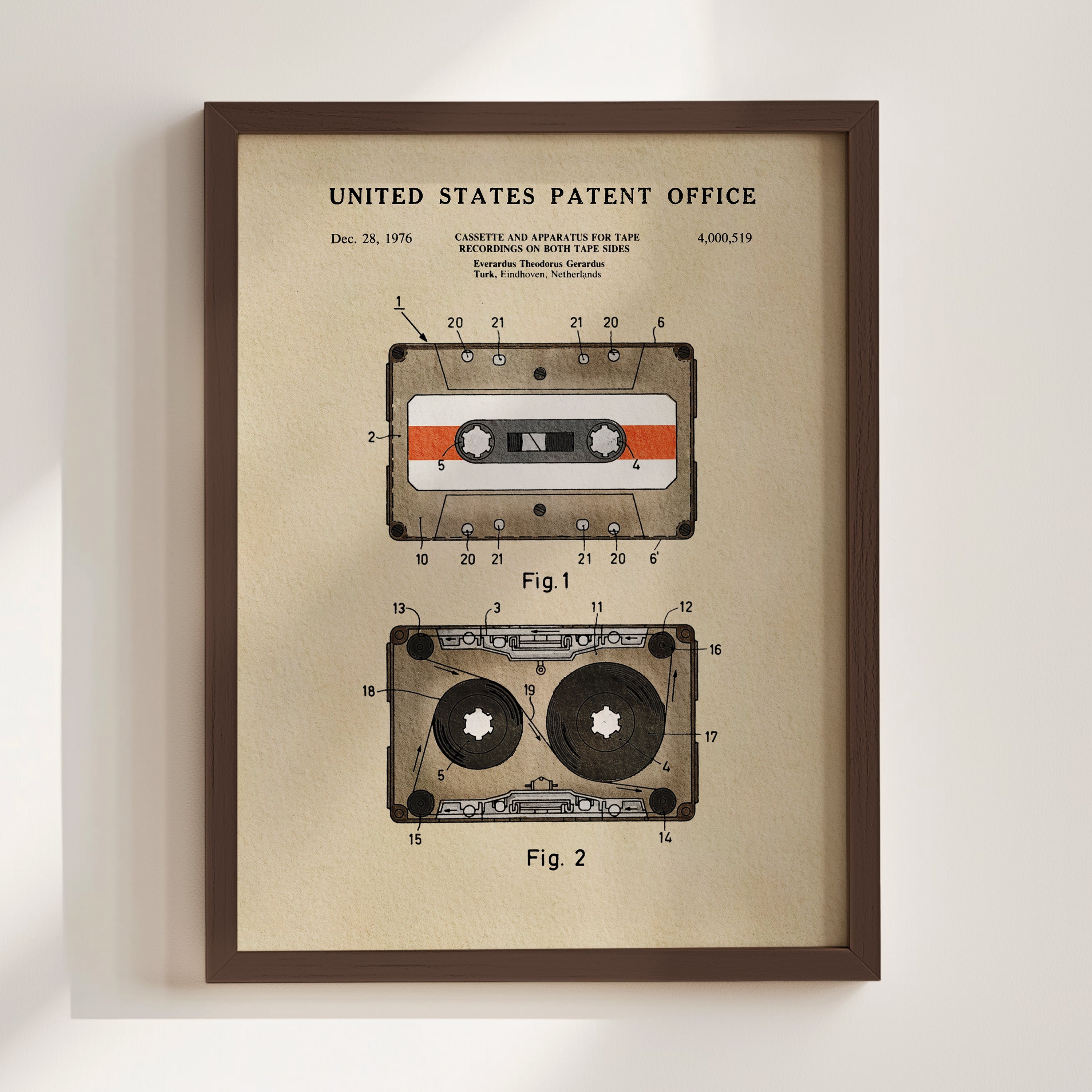 TIMELESS PATENTS - CASSETTE TAPE PRINT