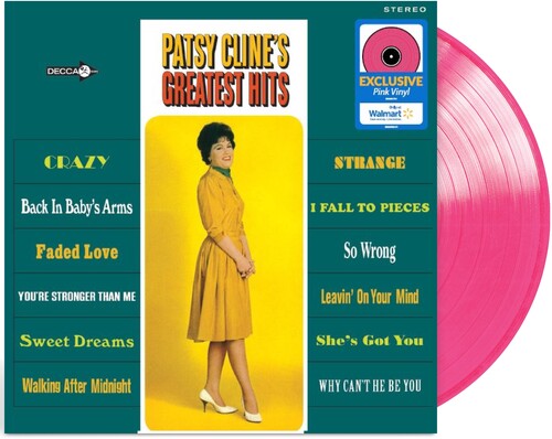 PATSY CLINE - LOS GRANDES ÉXITOS DE PATSY CLINE - COLOR ROSA - LP DE VINILO